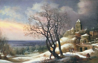 冬の風景、17世紀 作： Daniel van Heil