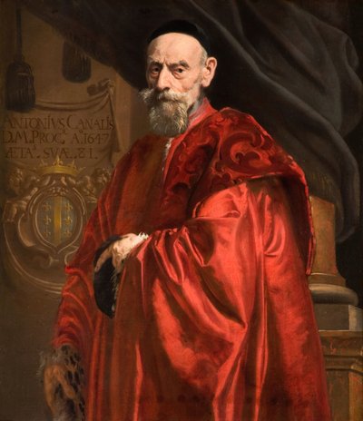 アントニオ運河の肖像、1647 年。 作： Daniel van den Dyck