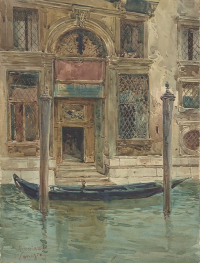 ヴェネツィア宮殿の門、1839～1911年。 作： Daniele Bucciarelli