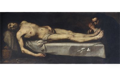 死んだキリストと聖ドミニク・ド・グスマン、1623 作： Daniele Crespi