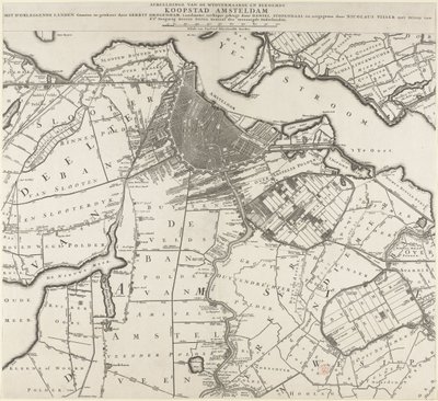 アムステルダムとその周辺地域の地図 作： Daniël Stopendael