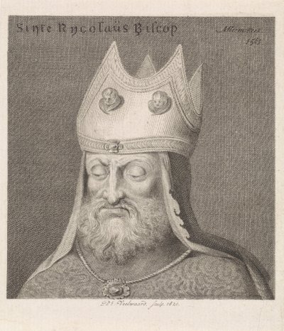 司教の肖像 Sinte Rycolaus Biscop (オブジェクトのタイトル) 作： Daniël Veelwaard (I)
