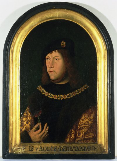 フレデリック1世（1471-1533）デンマーク王、1520年頃（パネルに油彩） 作： Danish School