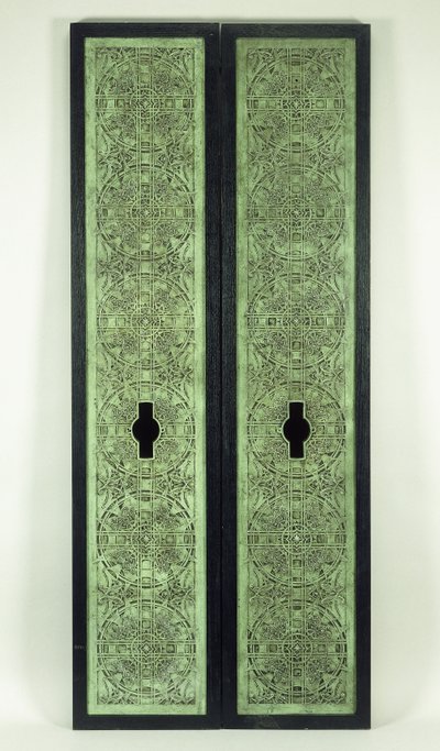 2つのエレベーターパネル、1894-1895 作： Dankmar Adler