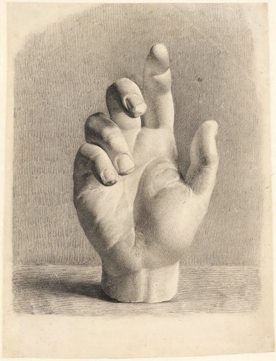 石膏の後に描かれた手 作： Dankvart Dreyer
