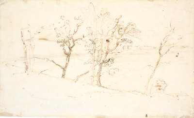 ユトランドの風景。 丘の間の湖 作： Dankvart Dreyer