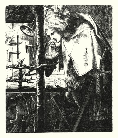 ガラハド卿（彫刻 作： Dante Gabriel (after) Rossetti