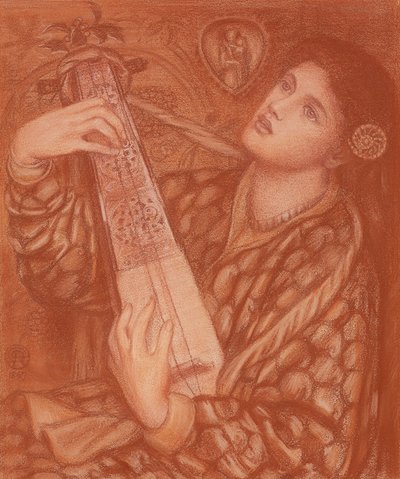 クリスマスキャロル、1867年 作： Dante Gabriel Charles Rossetti
