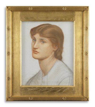 アレクサワイルディング（紙に色チョーク） 作： Dante Gabriel Charles Rossetti