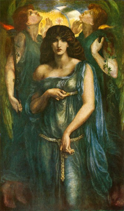 シリアアシュタルテ、1877年、c1912 作： Dante Gabriel Charles Rossetti