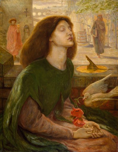 ベアタベアトリクス、1862 作： Dante Gabriel Charles Rossetti