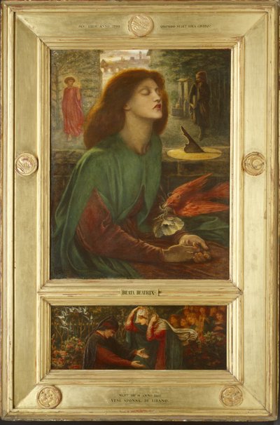 ベアタベアトリクス、1871-72 作： Dante Gabriel Charles Rossetti