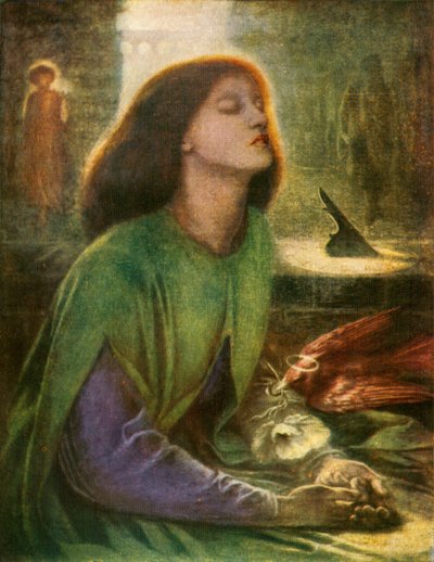Beata Beatrix、c1864-1870、c1912 作： Dante Gabriel Charles Rossetti