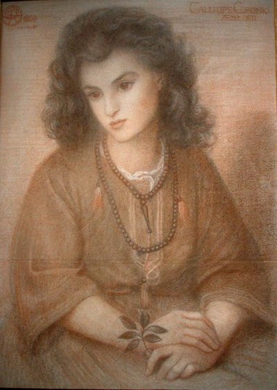 カリオペ 作： Dante Gabriel Charles Rossetti
