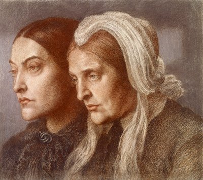 クリスティーナ・ジョルジーナ・ロセッティ、フランシス・メアリー・ラヴィニア・ロセッティ 作： Dante Gabriel Charles Rossetti
