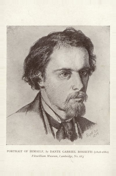 ダンテガブリエルロセッティ、イギリスの画家、イラストレーター、詩人 作： Dante Gabriel Charles Rossetti