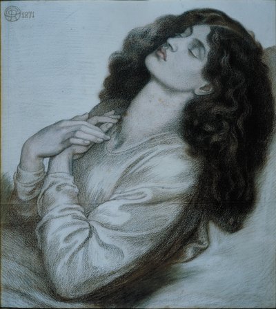 ベアトリスの死の時のダンテの夢 作： Dante Gabriel Charles Rossetti