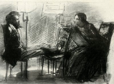 エリザベス・シドダルがロセッティを描いた、1853年、1947年。 作： Dante Gabriel Charles Rossetti