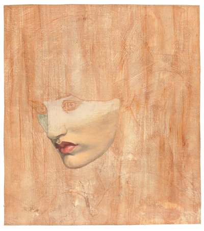 プロサーパインの頭、1872 作： Dante Gabriel Charles Rossetti