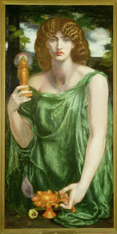ムネモシュネ 作： Dante Gabriel Charles Rossetti