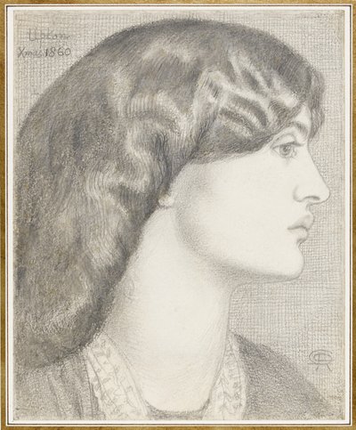 ウィリアムモリス夫人、1860年 作： Dante Gabriel Charles Rossetti