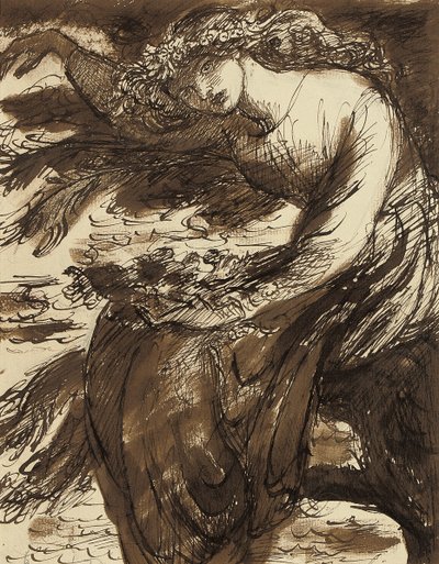 オフィーリア、 作： Dante Gabriel Charles Rossetti