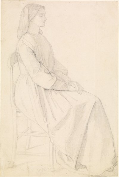 エリザベス・シダルの肖像 作： Dante Gabriel Charles Rossetti