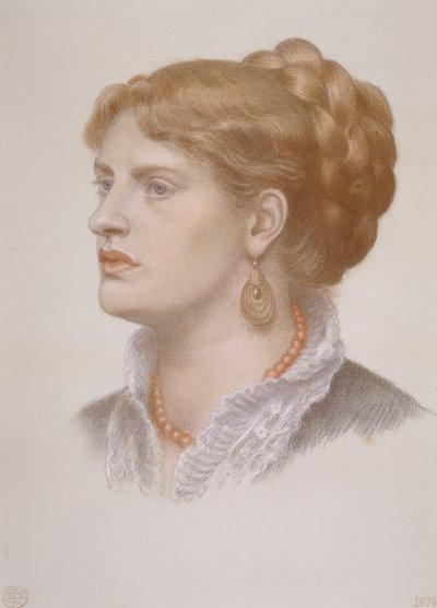 ファニー・コーンフォースの肖像 作： Dante Gabriel Charles Rossetti