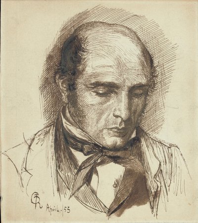 ヘンリーポリドリの肖像、1953年 作： Dante Gabriel Charles Rossetti