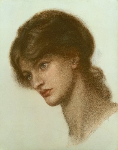女性の肖像 作： Dante Gabriel Charles Rossetti