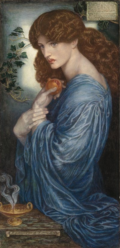 プロセルピン 作： Dante Gabriel Charles Rossetti