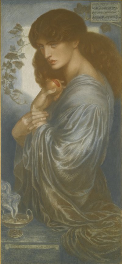 プロセルピン 作： Dante Gabriel Charles Rossetti