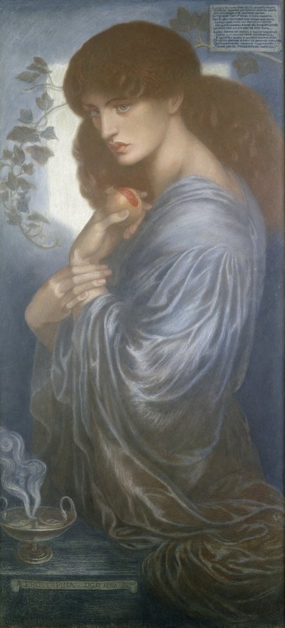 プロセルピナ 作： Dante Gabriel Charles Rossetti