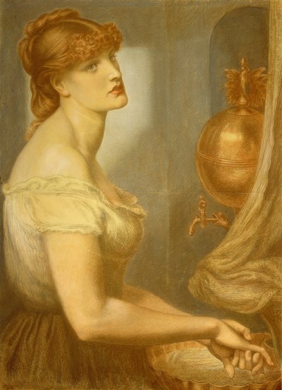La Bella Manoの研究 作： Dante Gabriel Charles Rossetti