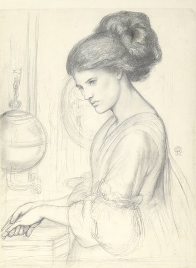 「手洗い」のための研究、1865年 作： Dante Gabriel Charles Rossetti