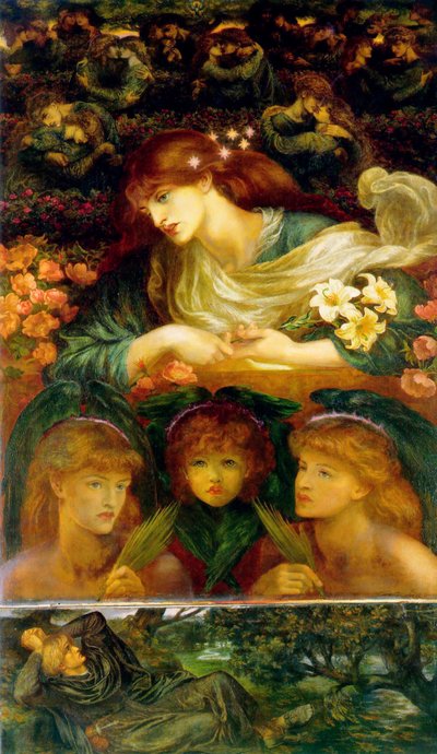 祝福されたダモゼル 作： Dante Gabriel Charles Rossetti