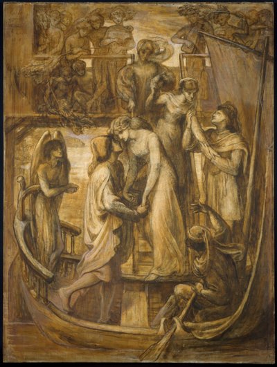 愛のボート、1881 作： Dante Gabriel Charles Rossetti
