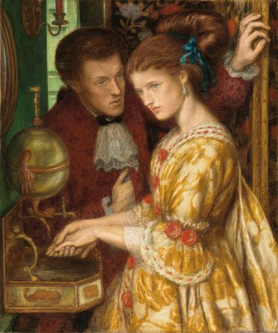 手を洗う、1865 作： Dante Gabriel Charles Rossetti