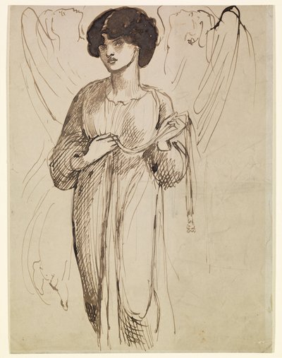 アスタルテ・シリアカ - フィギュア・スタディ 作： Dante Gabriel Rossetti