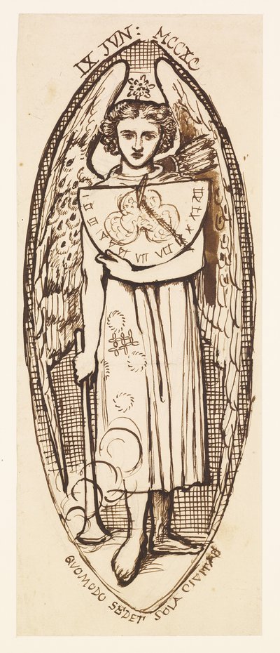 Dantis Amor - 日時計と松明による愛の研究 作： Dante Gabriel Rossetti