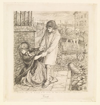 発見 - 構図研究 作： Dante Gabriel Rossetti