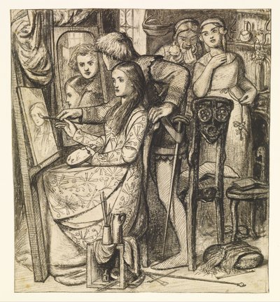 愛の鏡または愛のたとえ 作： Dante Gabriel Charles Rossetti