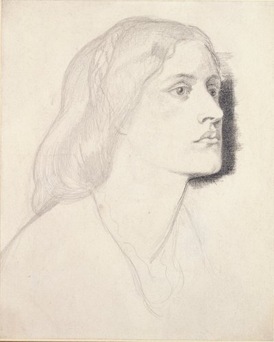ミス・ルース・ハーバートの肖像、おそらく1858年 作： Dante Gabriel Rossetti