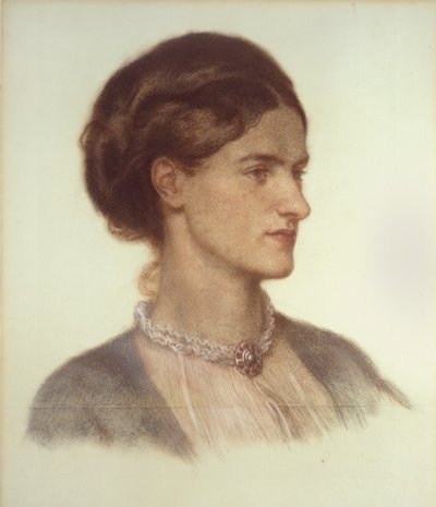 ロザリンドの肖像、カーライル伯爵夫人、1870年 作： Dante Gabriel Rossetti