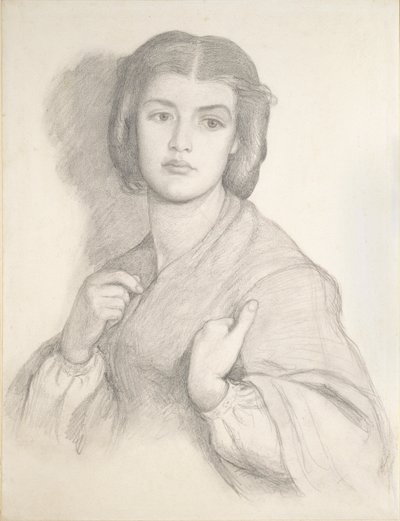 女性の肖像 19世紀半ば 作： Dante Gabriel Rossetti