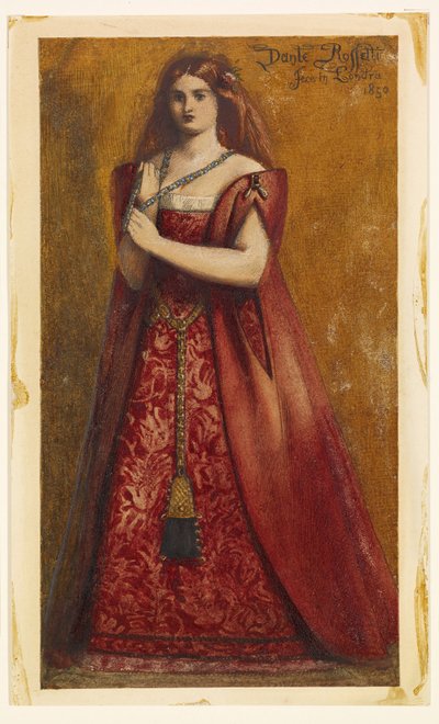 ドレス・イン・レッド【Dressed in Red 作： Dante Gabriel Rossetti