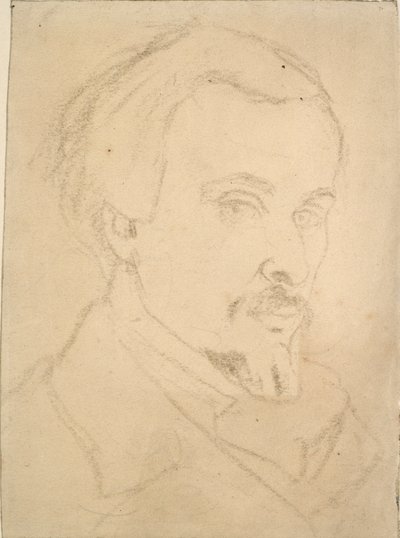 自画像、c1850-1870 作： Dante Gabriel Rossetti