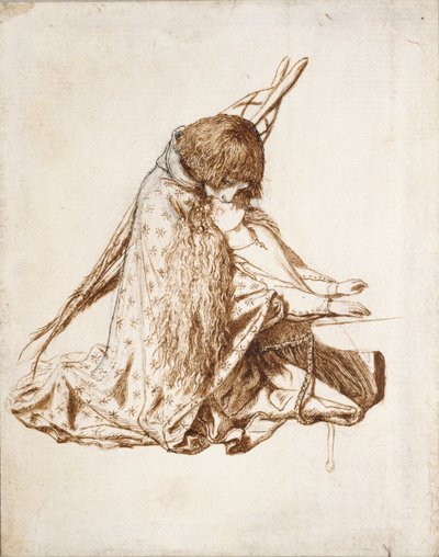 聖セシリア、1850年代 作： Dante Gabriel Rossetti