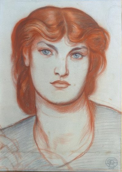 ハートの女王を研究 作： Dante Gabriel Charles Rossetti