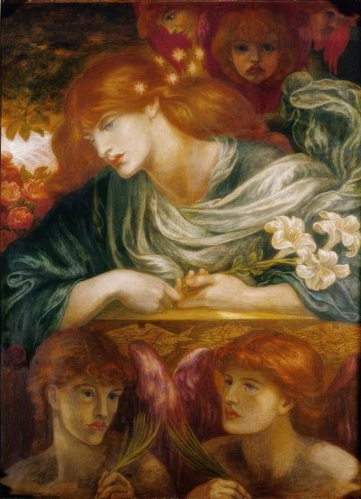 祝福されたダモゼル 作： Dante Gabriel Charles Rossetti